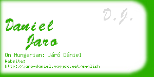 daniel jaro business card
