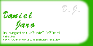 daniel jaro business card